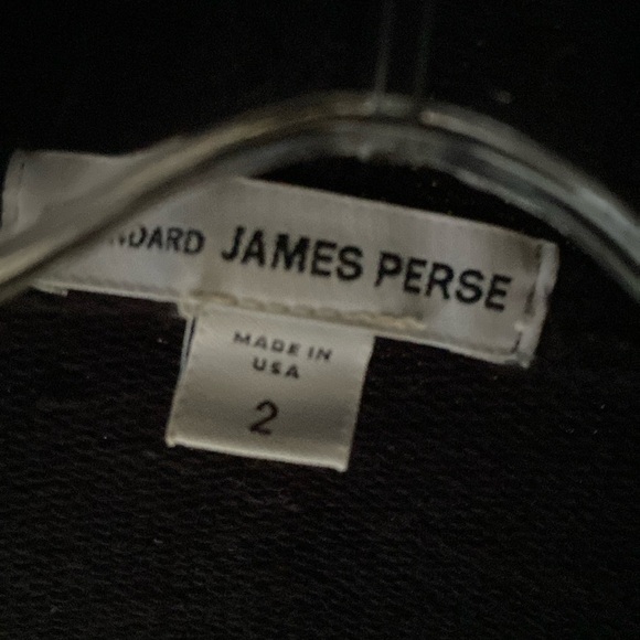 Standard James Perse French Terry Draped Open Cardigan sweater Jacket hooded - Picture 3 of 6